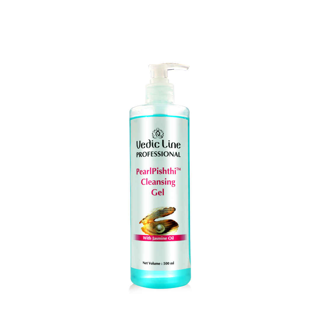 Buy Vedicline Pearl Pishthi Cleansing Gel, Reduce Anti-Aging And Uneven Skin with Jasmine Oil & Pearl Powder for Fresh Glowing Face, 500ml - Purplle