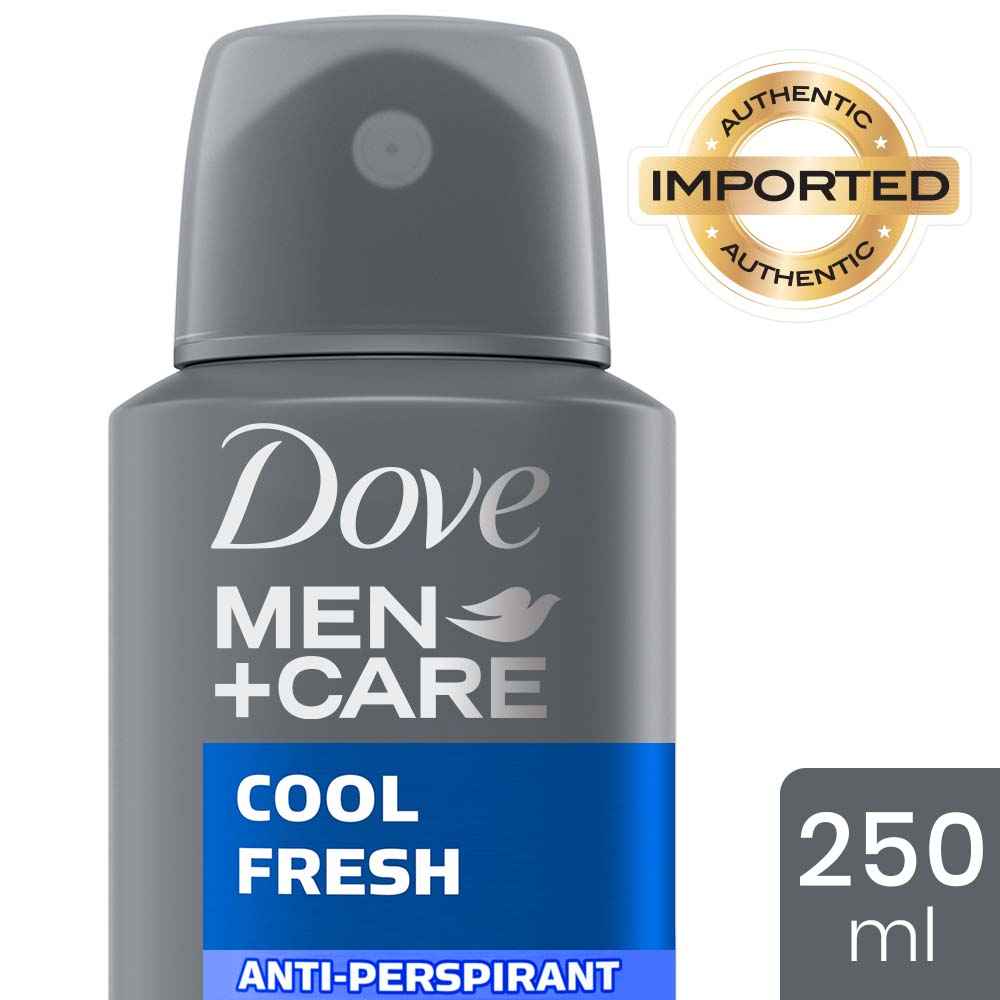 Buy Dove Men+Care Cool Fresh Dry Spray Antiperspirant Deodorant (250 ml) - Purplle