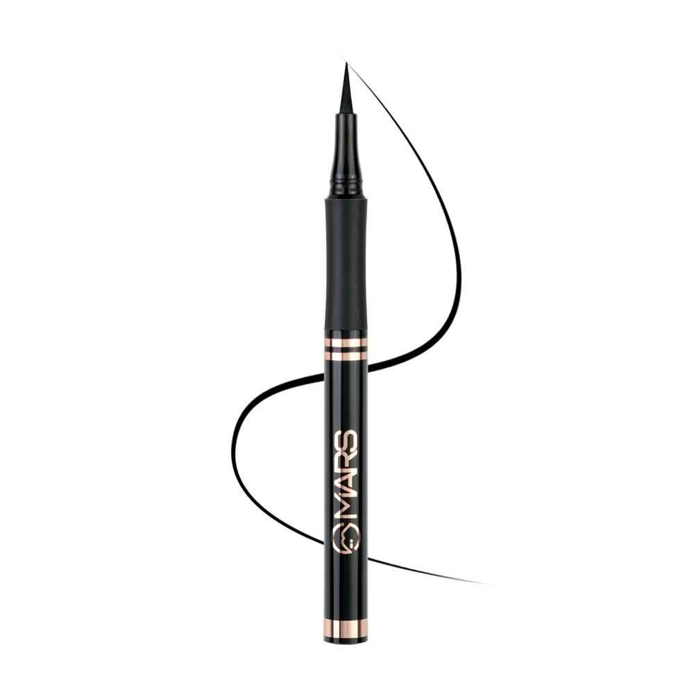 Buy MARS Smudge Proof Liquid Pen Eyeliner with Ultra Fine Tip | Matte Finish & Waterproof (1.5 gm) (Jet Black) - Purplle