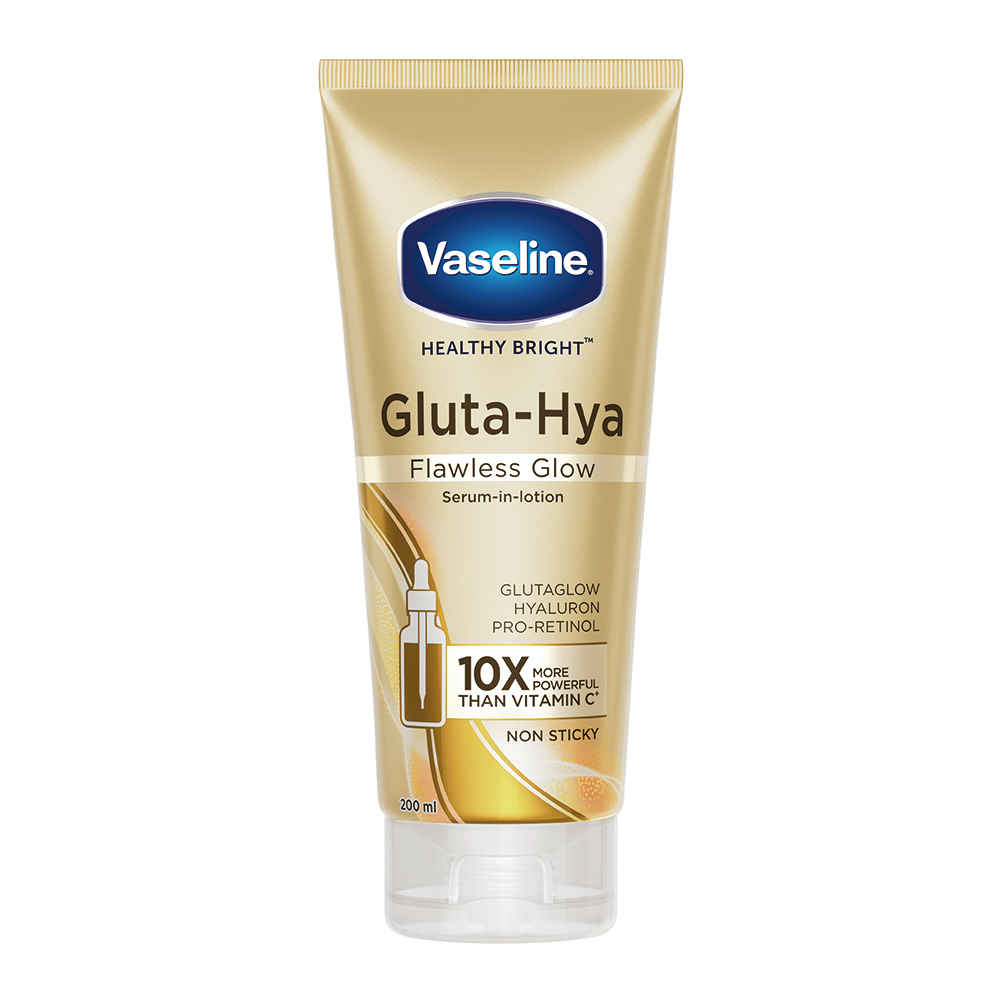 Buy Vaseline Gluta-Hya Flawless Glow, Serum-In-Lotion| Boosted With Pro-Retinol and GlutaGlow | 200 ml - Purplle