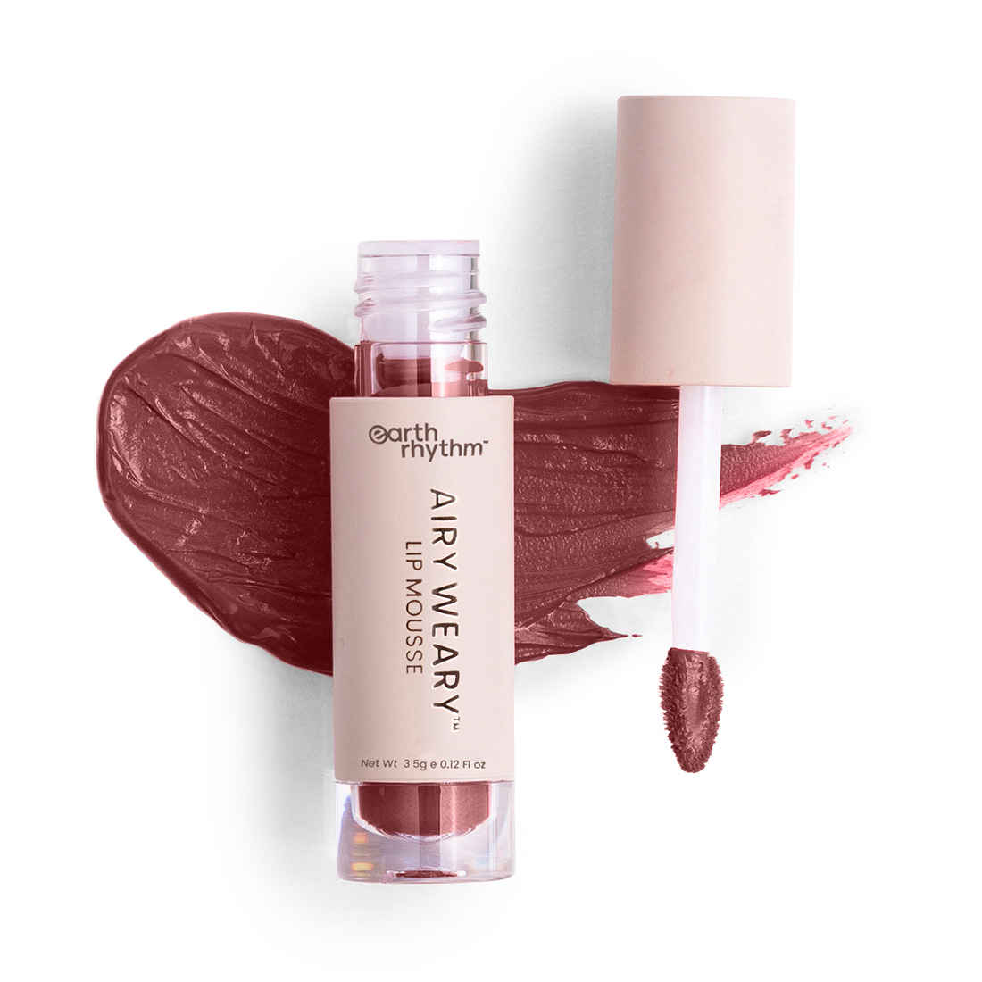 Buy Earth Rhythm Airy Weary Lip Mousse/ Liquid Lipstick - TO FORMAL - Purplle