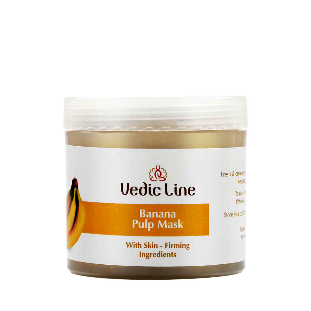 Buy Vedicline Banana Pulp Pack With Skin Firming Ingredient, Reduce Wrinkles & Fine Lines, Tan With Kaolin, Banana Pulp & Almond Oil For Hydrating Your Skin. 100ml - Purplle