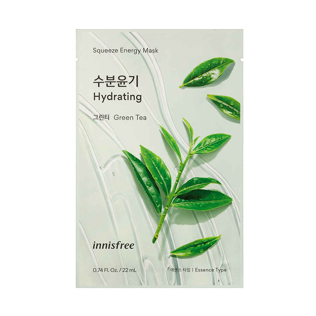 Buy Innisfree Squeeze Energy Sheet Mask - Green Tea - Purplle