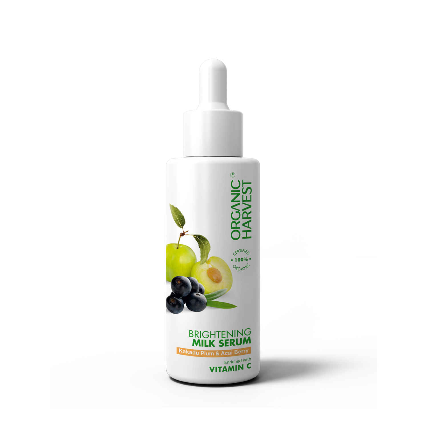 Buy Organic Harvest Brightening Milk Serum: Kakadu Plum & Acai Berry | For Men & Women To Brightens Skin - Purplle