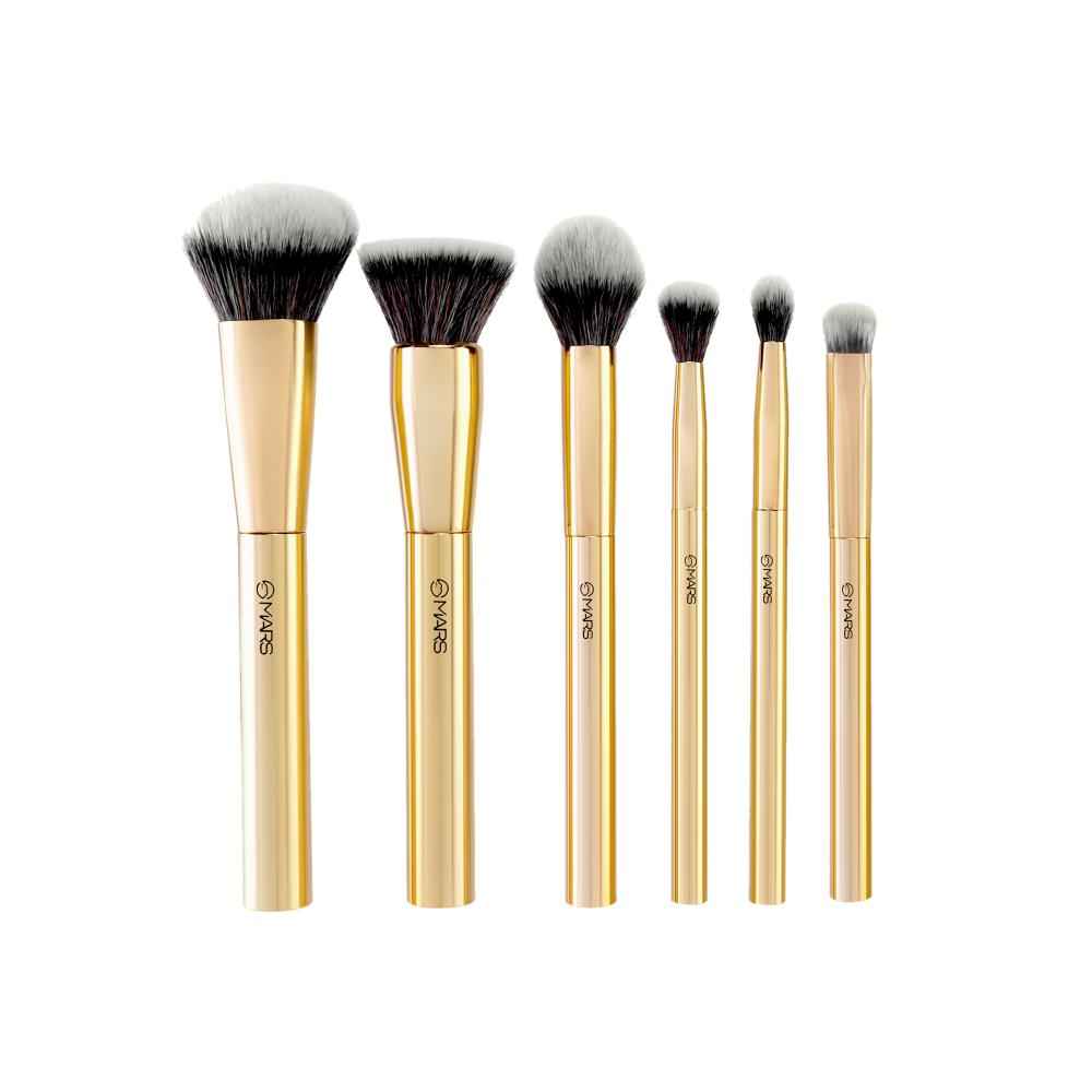 Buy MARS Artist's Arsenal Makeup Brush Set for Professional Makeup | Eyeshadow Blending Brushes (3pcs) | Foundation, Blush, Powder and Foundation Brush (1pcs each) - Purplle