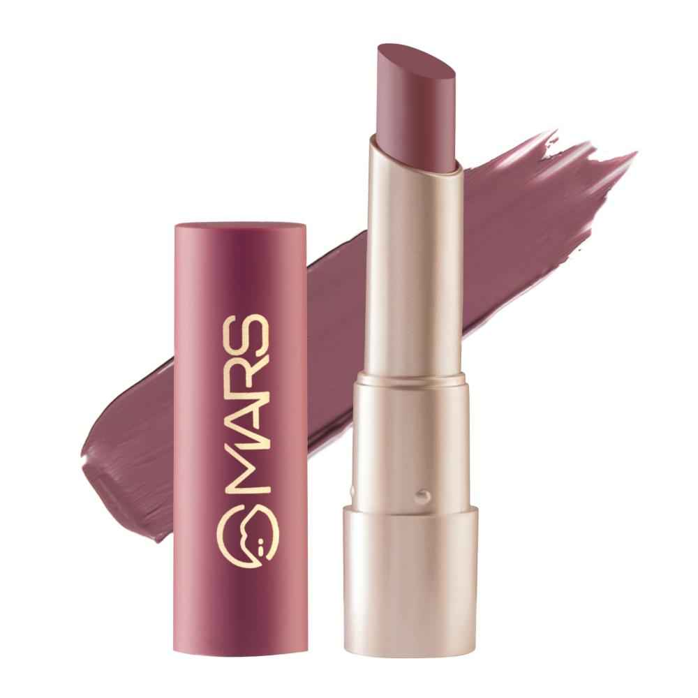 Buy MARS Creamy Matte Long Lasting Lipstick for Women | Creamy Lipstick | Single Swipe Application | Smooth & Light Weight (3.2 gm) (20-Grapeful Ghoomar) - Purplle