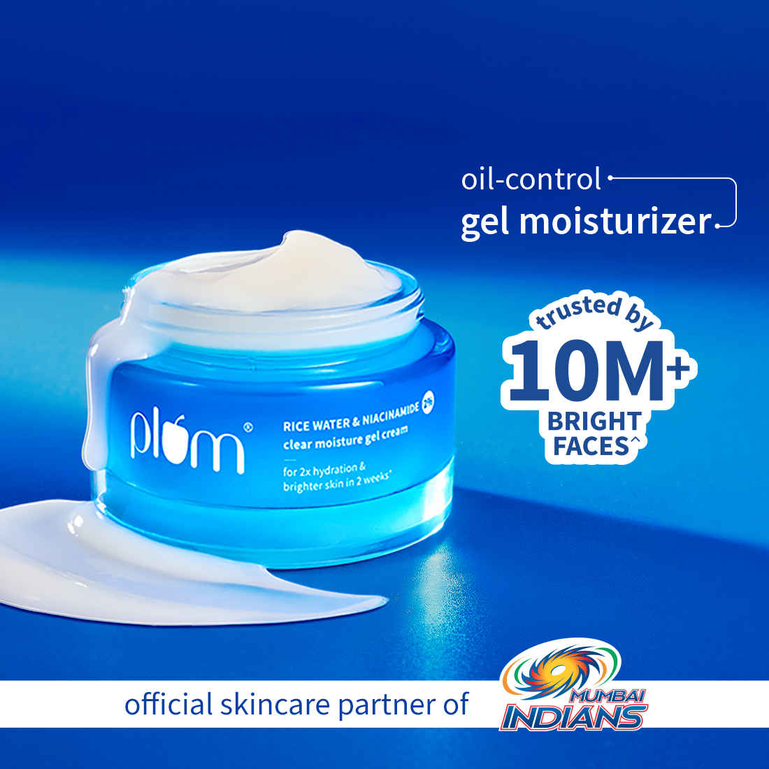 Buy Plum 2% Niacinamide & Rice Water Daily Brightening Gel Face Moisturizer, Oil Free Hydration | 50 gm - Purplle