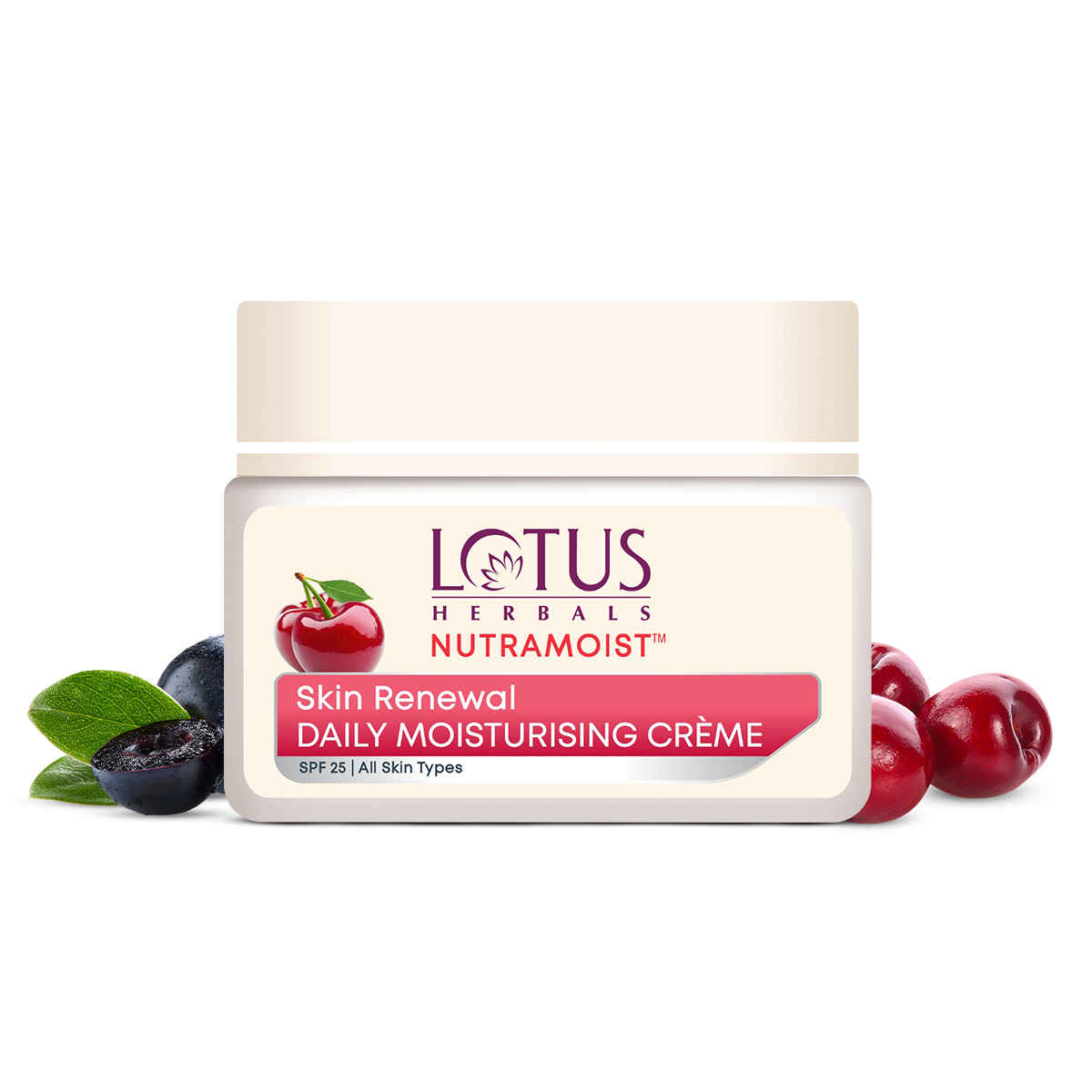 Buy Lotus Herbals Nutramoist Skin Renewal Daily Moisturisng Cream SPF 25 | For All Skin types | 50 gm - Purplle