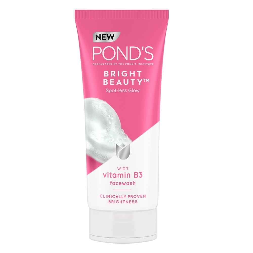 Buy Ponds Bright Beauty Spotless Glow Facewash with Vitamin B3 100 g - Purplle