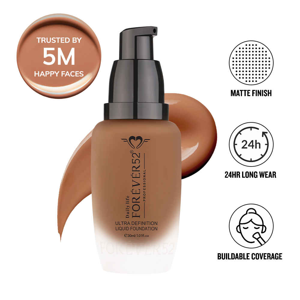 Buy Ultra Definition Liquid Foundation (Brownie,30ml) - Purplle