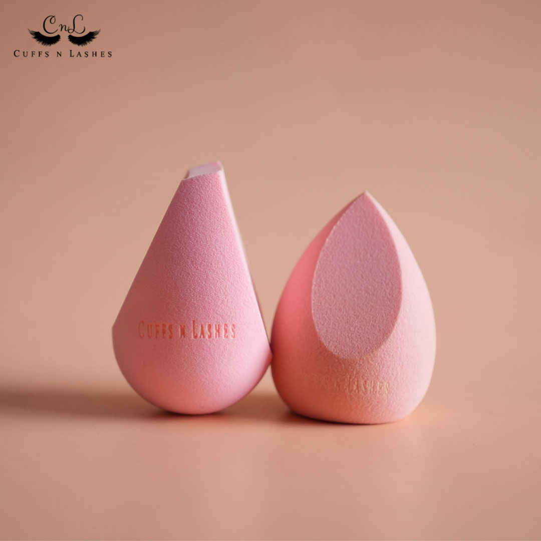 Buy Cuffs N Lashes Makeup Blender/Sponge Set of 2 Double Side Cut , Tear Drop - Purplle