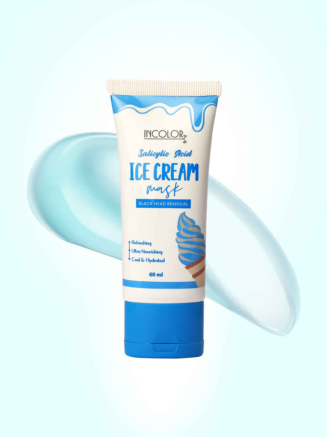 Buy INCOLOR Hydrate Face Ice Cream Mask, 60 ml - Purplle