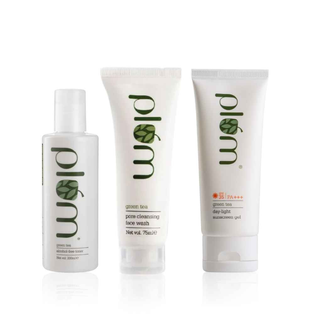 Buy Plum Green Tea- Cleanse & Protect Summer Kit - Purplle