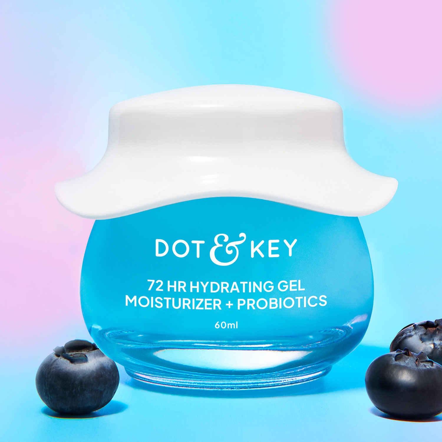 Buy Dot & Key 72HR Hydrating Gel Moisturizer + Probiotics For Face, For Oily Combination Skin, Non-Stop Hydration, With Hyaluronic + 5 Ceramides, Lightweight, Non-Sticky, Non-Greasy, Heals Damaged Skin - 60ml - Purplle