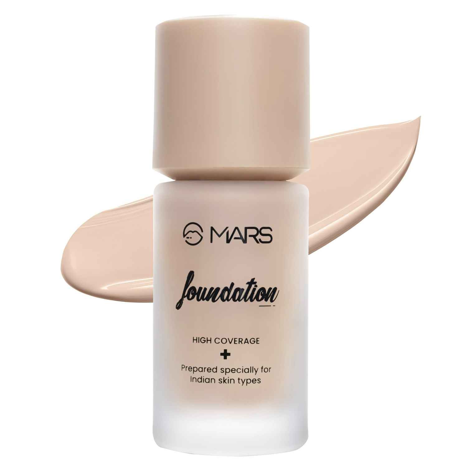 Buy MARS High Coverage Liquid Foundation | Blemish Free & Blendable Foundation for Makeup (40 ml) (SHADE-02) - Purplle