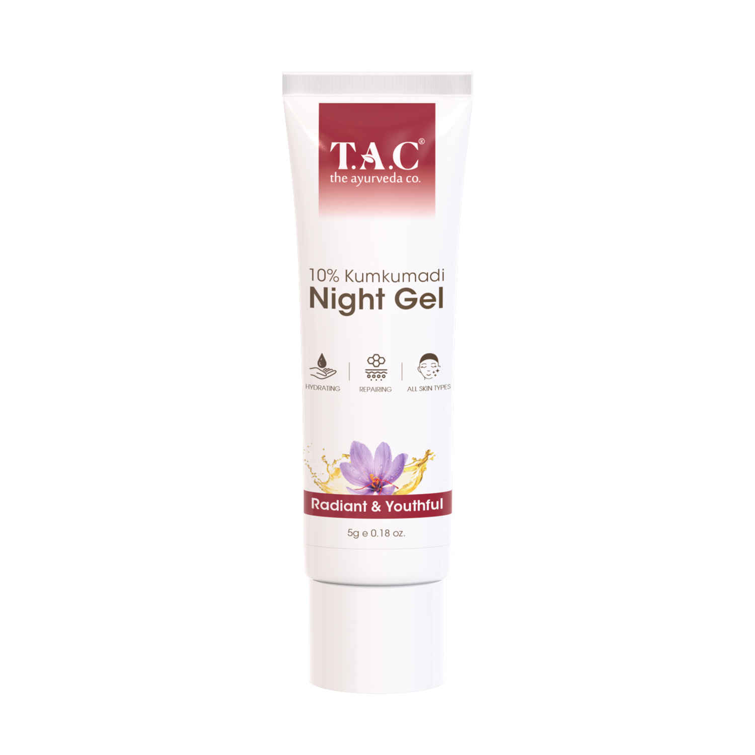 Buy T.A.C - The Ayurveda Co. 10% Kumkumadi Night Gel | Hydrating Cream| Radiant & Youthful - Purplle