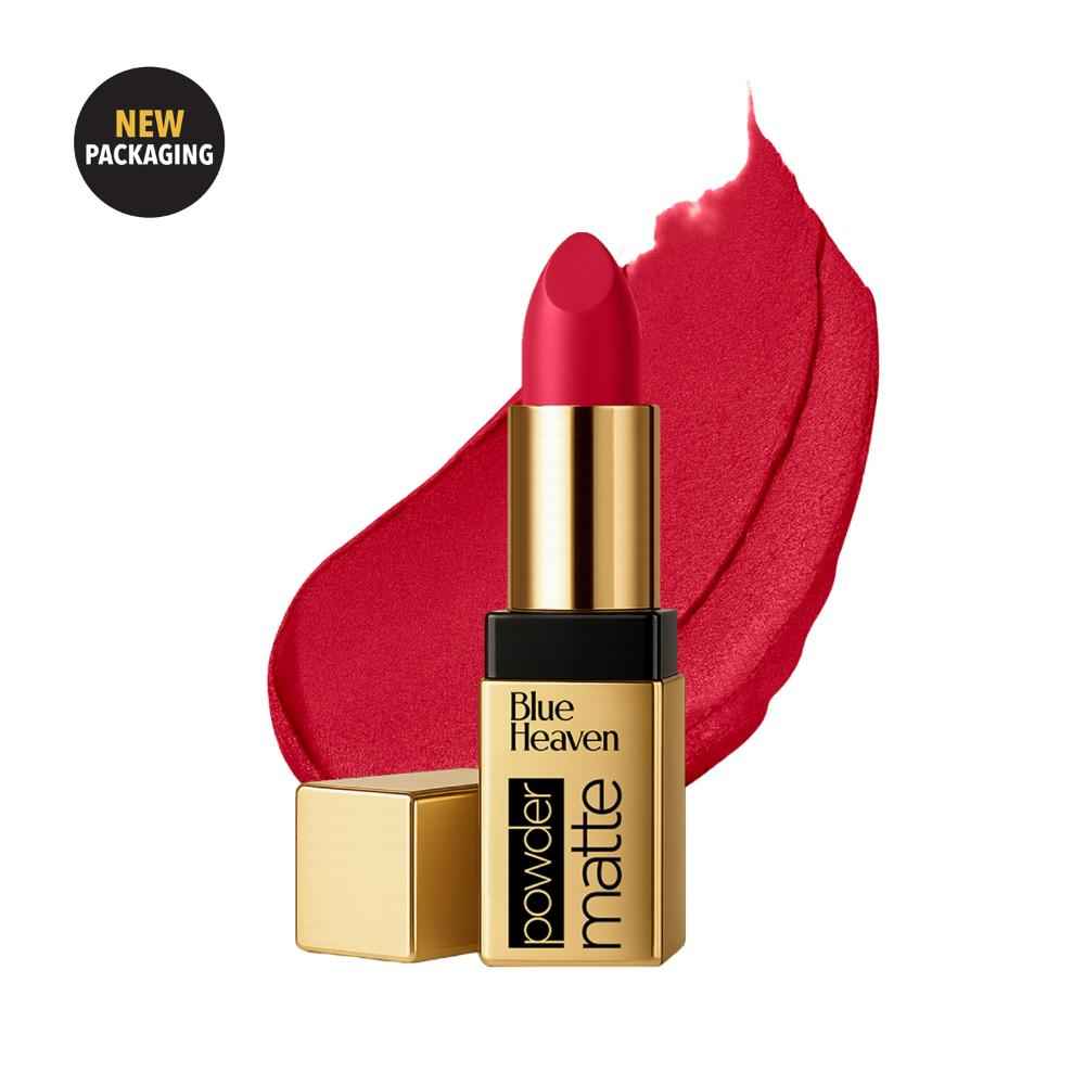 Buy Blue Heaven Powder Matte Lipstick for Women | Highly Pigmented | Light Weight | Creamy & Comfortable Buttery Texture | Luxe Matte Finish | Ruby Glow | 3.5 gm - Purplle