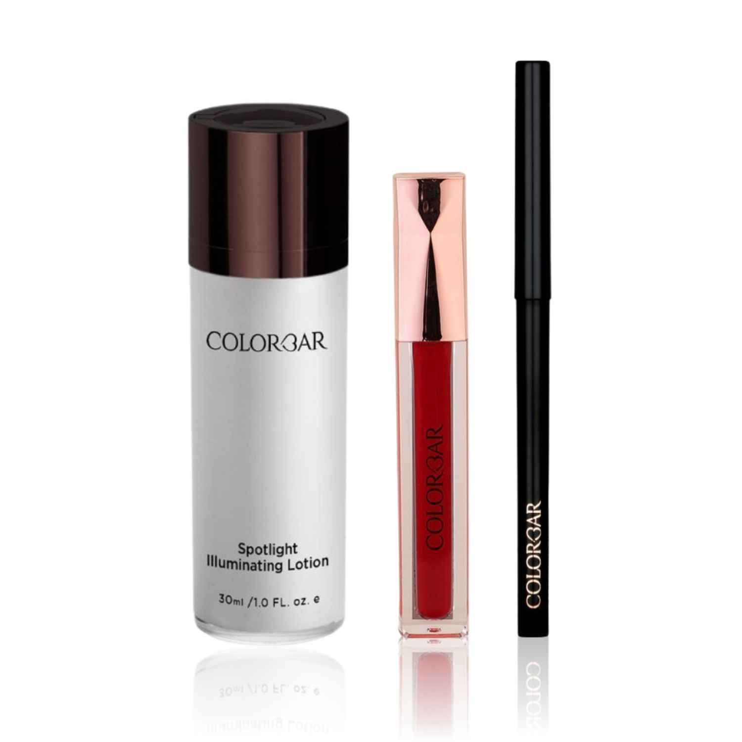Buy Colorbar Festive Makeup - Sindoor (3.8 ml) | Illuminating Lotion (30 ml) | Kajal-Dreamy Black 001 - Purplle