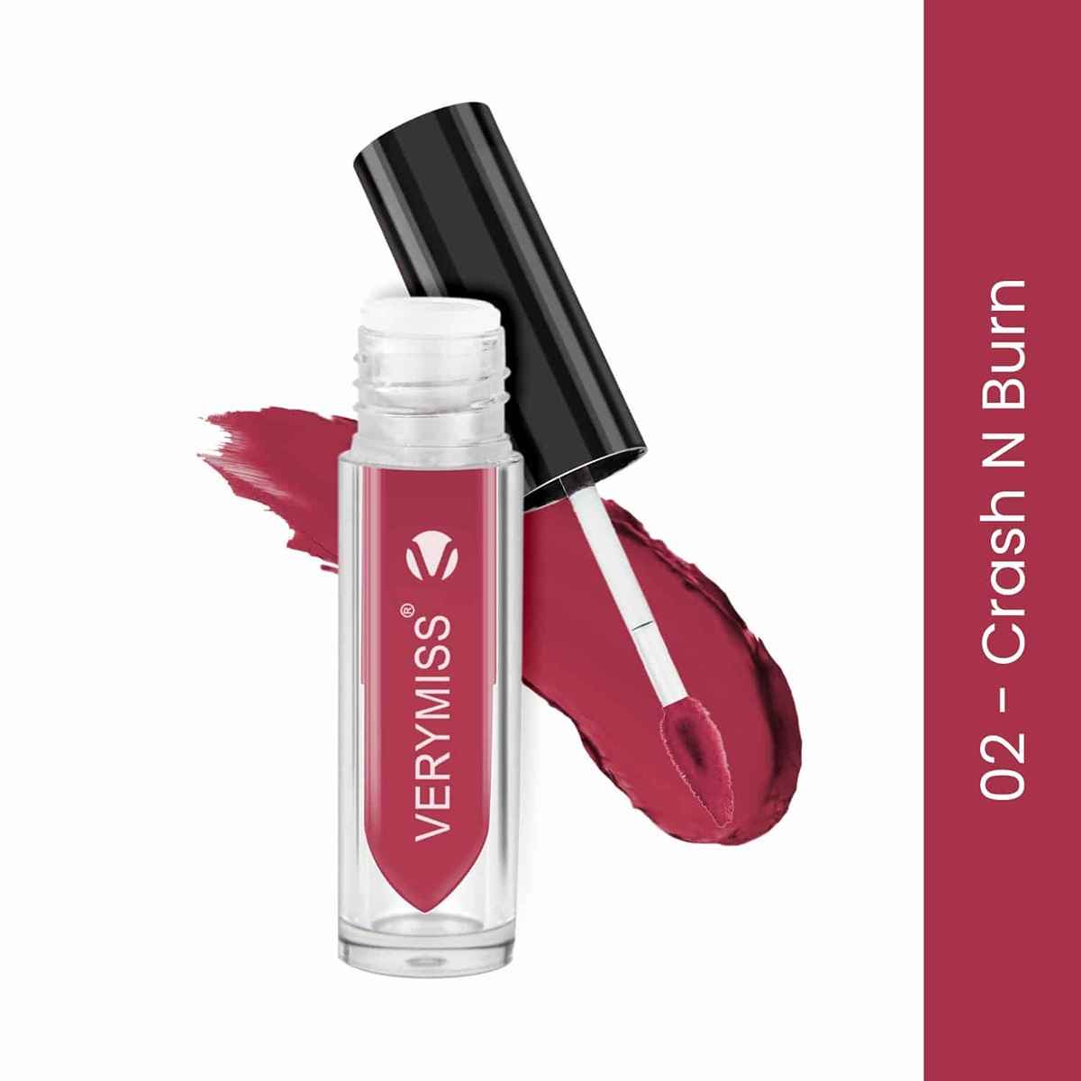 Buy Verymiss Retro Matte Lip Color - 02 Crash N Burn 3.5 ml - Purplle