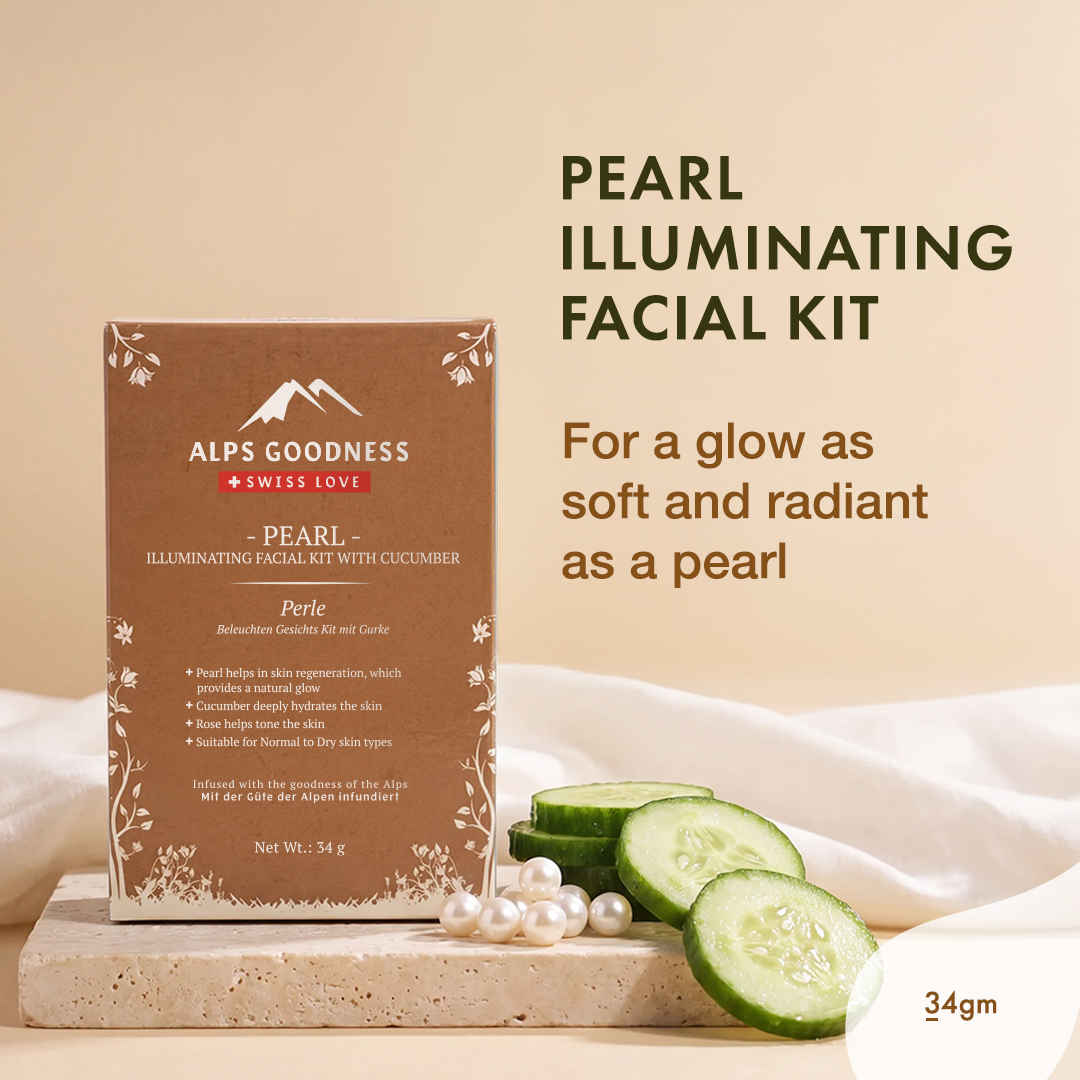 Buy Alps Goodness Pearl Illuminating Facial Kit with Cucumber (34 gm) - Purplle