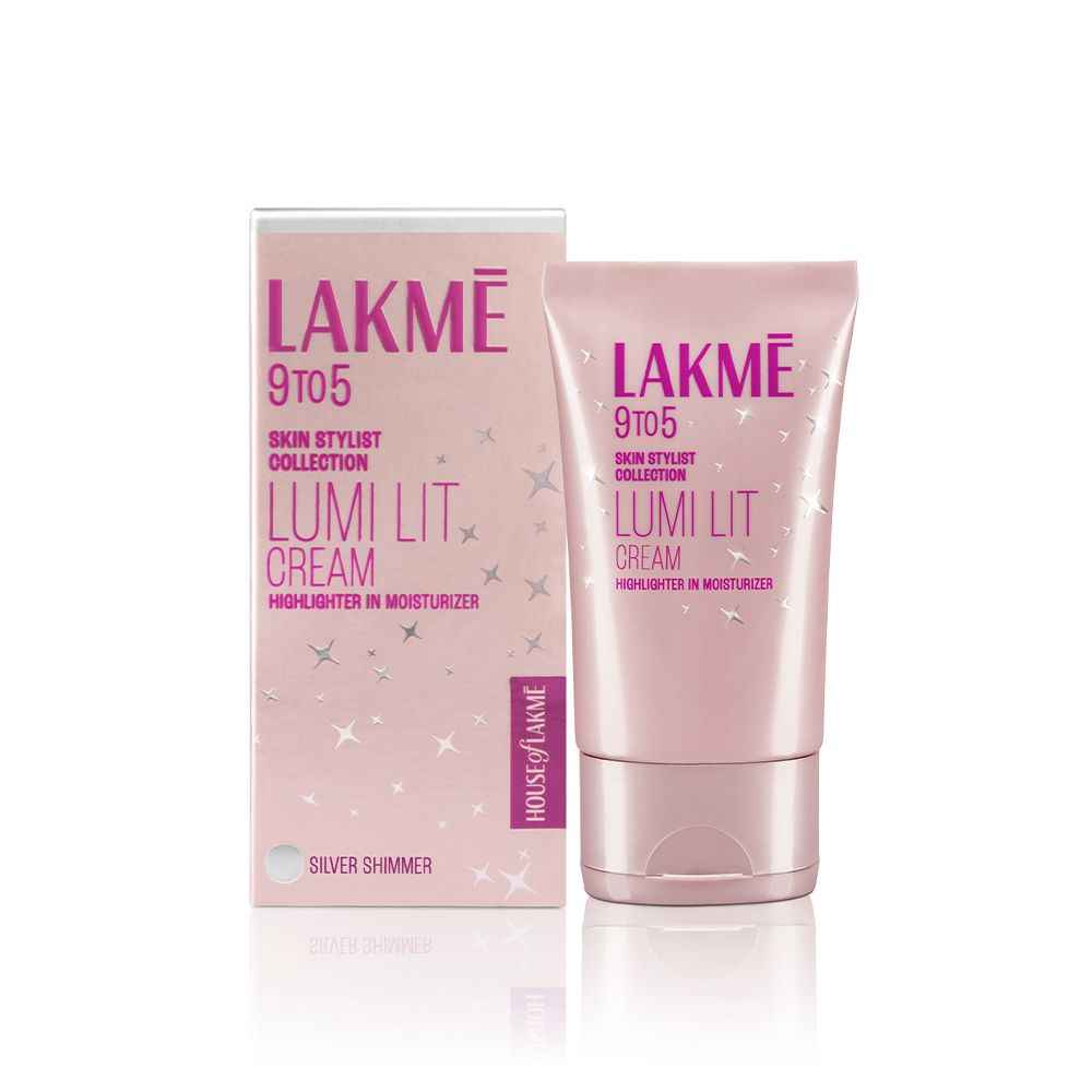 Buy Lakme Lumi Strobe Cream - Highlighter + Moisturizer + Primer With Hyaluronic Acid & Niacinamide - Silver| 30gm - Purplle