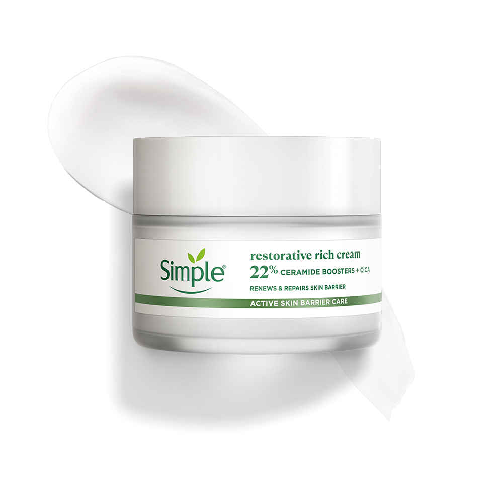 Buy Simple Barrier Care Restorative Rich Cream 40 gm | With 22% Ceramide Boosters & Cica | Renews And Repairs The Skin Barrier | For Dry, Sensitive Skin - Purplle