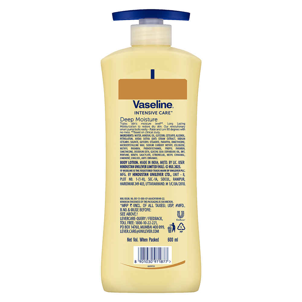 Buy Vaseline Deep Moisture Serum In Lotion, 600 ml |Enriched with Glycerin for Nourished Soft Skin - Purplle