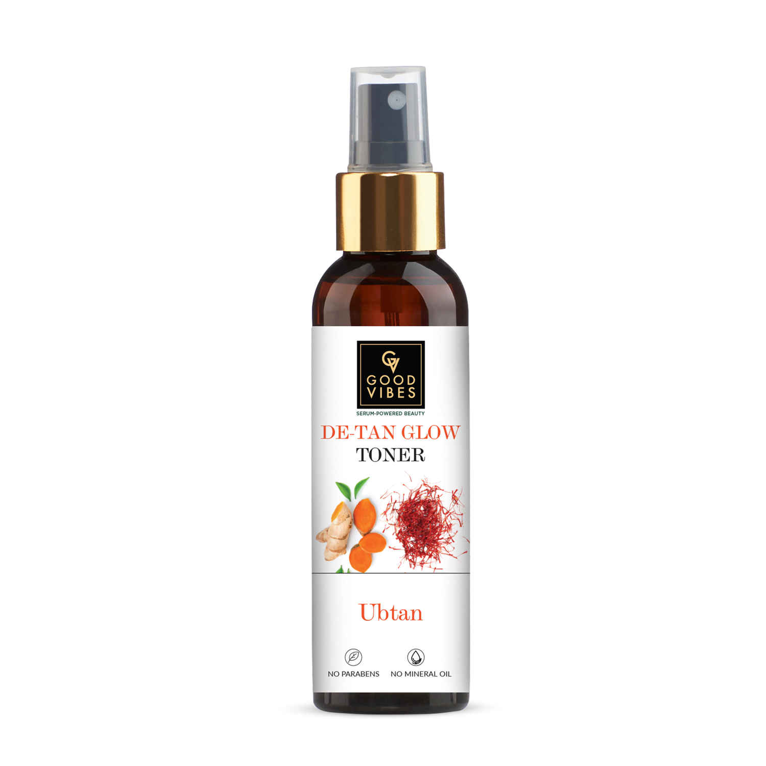 Buy Good Vibes Ubtan Insta Glow Toner | Refreshing, Hydrating | Vegan, No Alcohol, No Parabens, No Sulphates, No Mineral Oil, No Animal Testing (120 ml) - Purplle