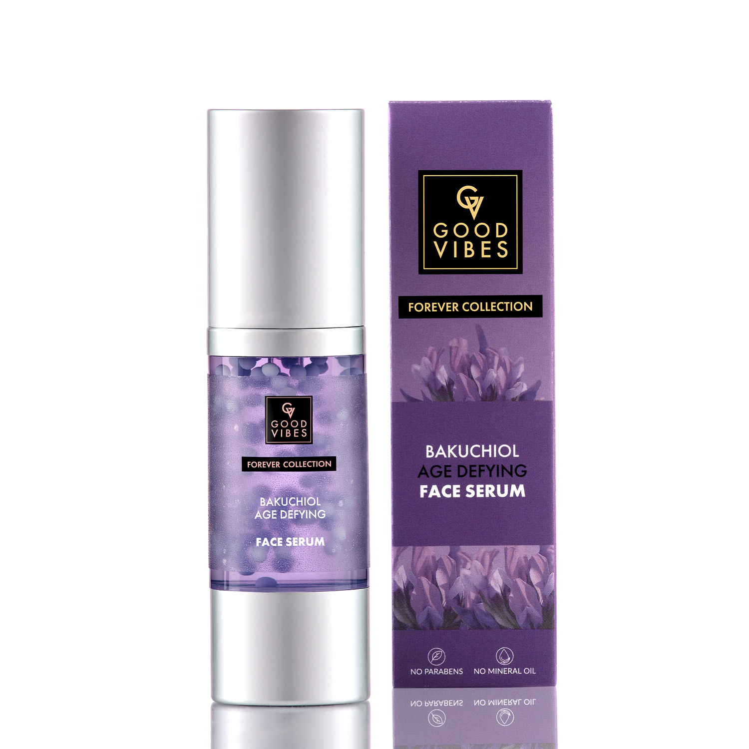 Buy Good Vibes Age Defying Bakuchiol Night Face Serum | Forever Collection |Calms skin, Natural Retinol, Anti ageing I No Parabens, No Mineral Oils, No Sulphates, No Animal Testing, No Silicone, Vegan (30 ml) - Purplle