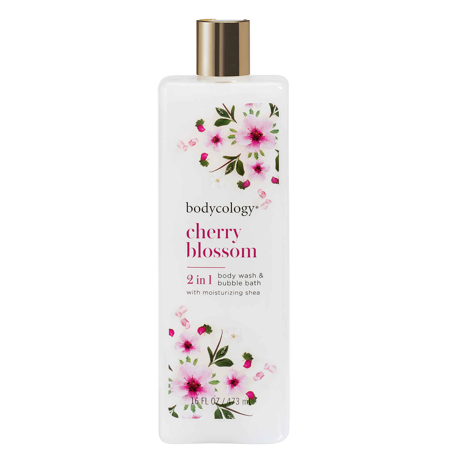 Buy Bodycology Cherry Blossom 2 in 1 Body Wash & Bubble Bath 473ml - Purplle