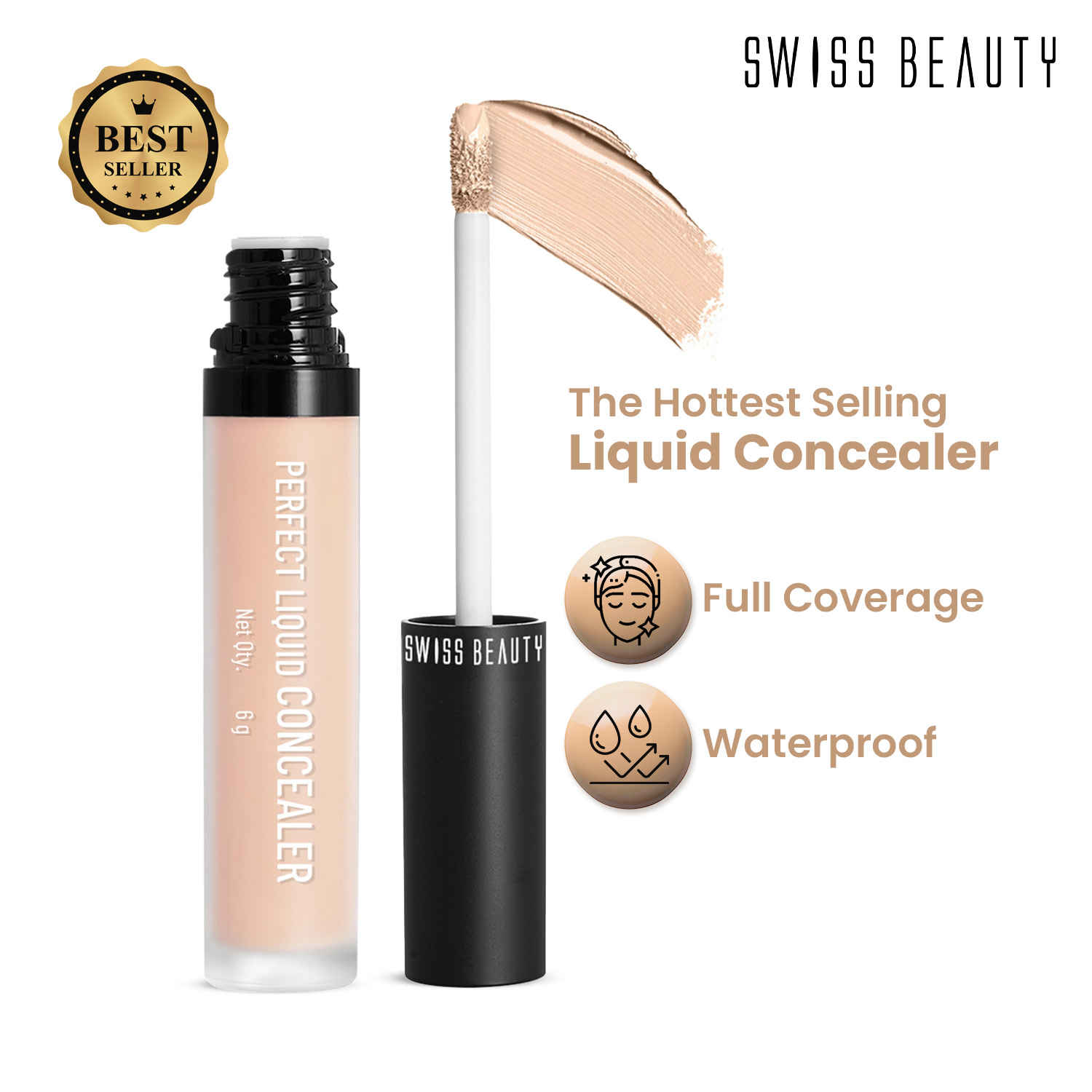 Buy Swiss Beauty Liquid Concealer 13 Classic Nude 6 gm - Purplle
