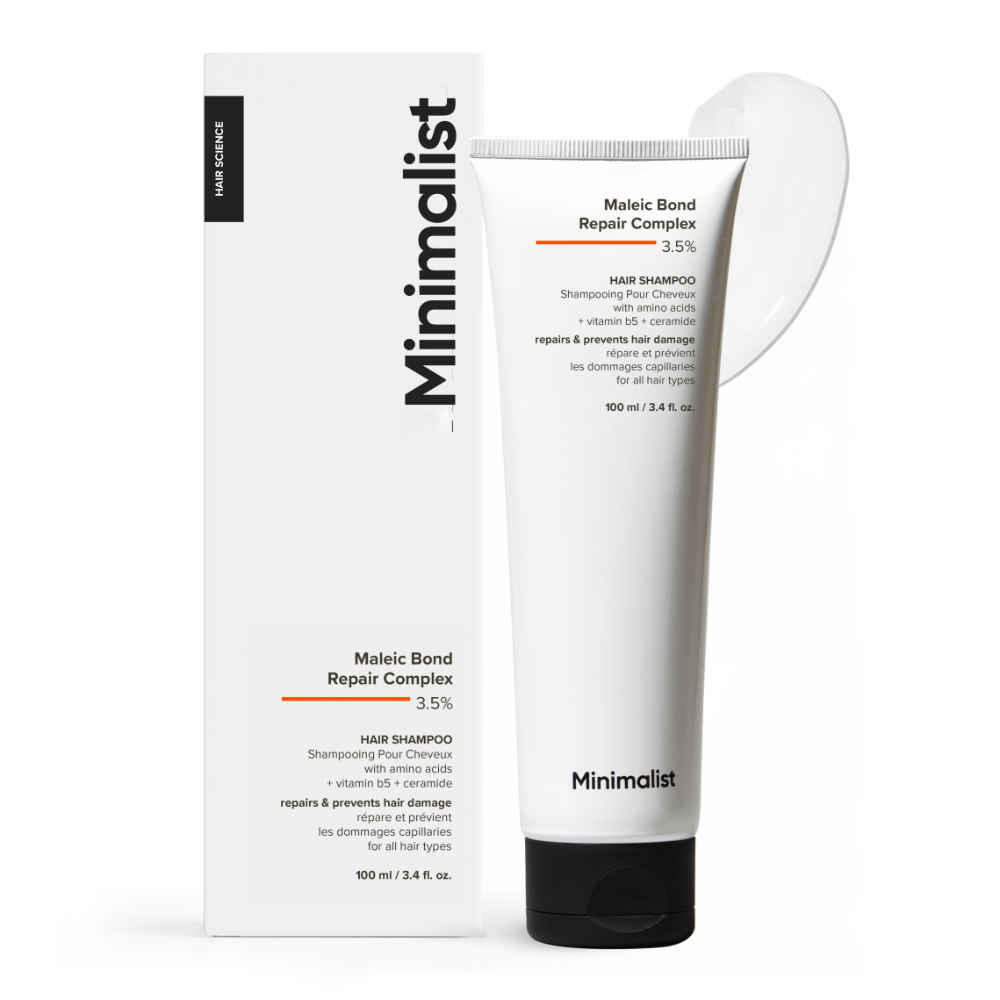 Buy Minimalist Hair Repair Complex 3.5% Hair Shampoo for Damaged & Frizzy hair (100 ml) - Purplle