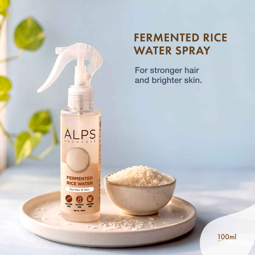 Buy Alps Goodness Fermented Rice Water (100 ml) | Rice Water for Hair and Face|Shiny Silky Hair |Korean Glass Skin |For Brighter Skin | Elastic & Glowy Skin  - Purplle