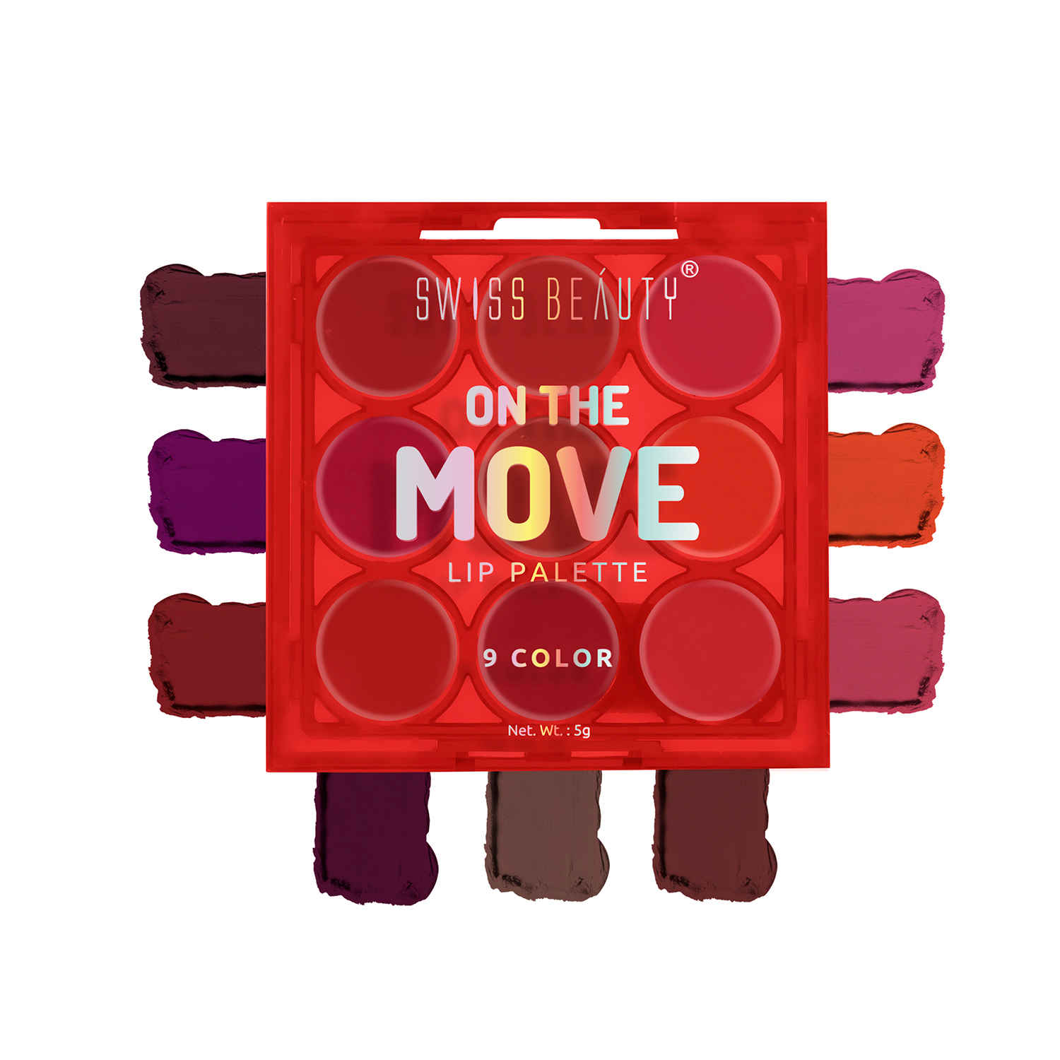 Buy Swiss Beauty On the Move Lip Palette 5g - Purplle