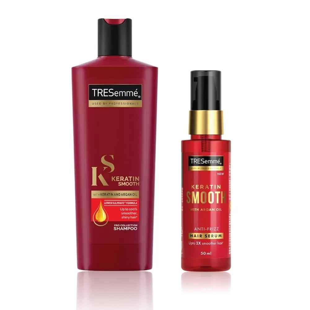 Buy Tresemme Keratin Smooth Shampoo (340 ml)+ Serum (50 ml) - Purplle