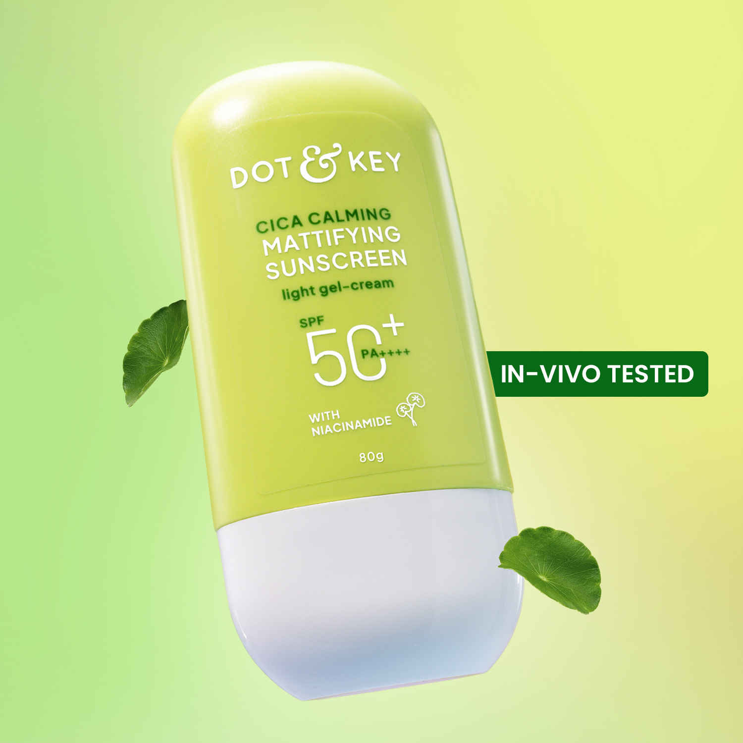 Buy Dot & Key CICA Calming Niacinamide Sunscreen with SPF 50 PA+++ | In-Vivo Tested Face Sunscreen for Oily, Acne Prone & Sensitive Skin | 50 gm - Purplle