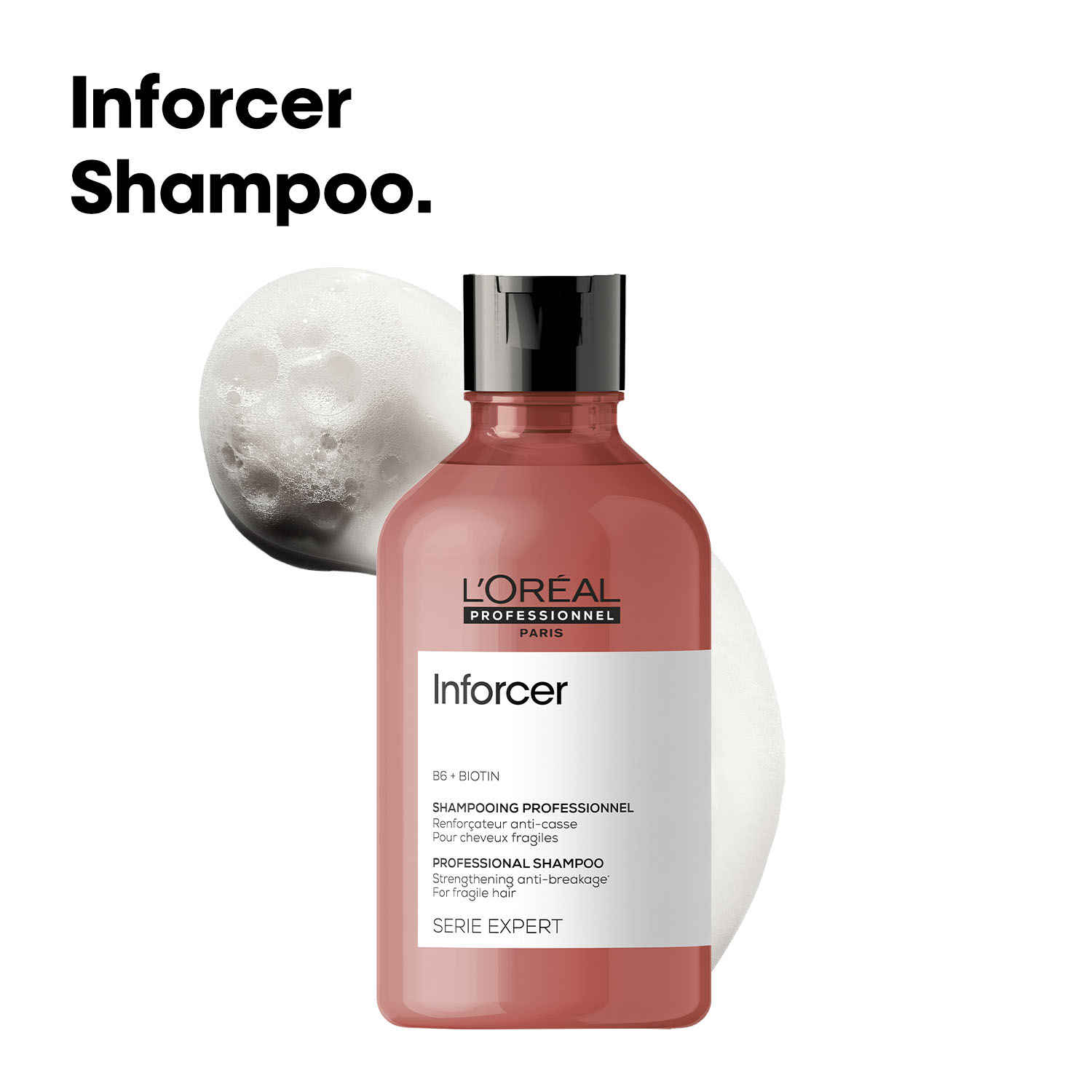 Buy L'Oreal Professionnel Inforcer Shampoo for Reduced Hair Breakage 300 ml | With Biotin & Vitamin B6 - Purplle
