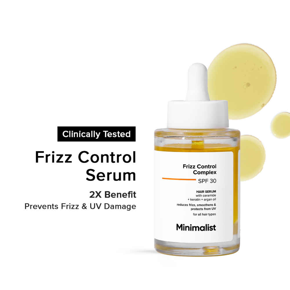 Buy Minimalist Frizz Control Complex SPF 30 Hair Serum 50 ml - Purplle