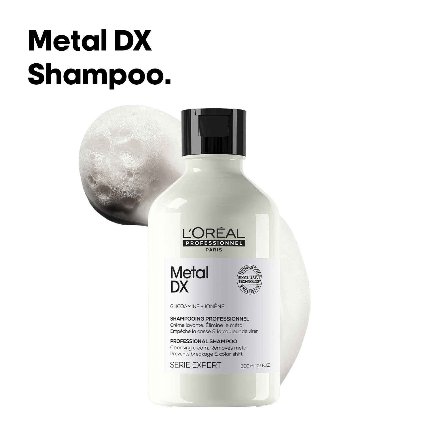 Buy L'Oreal Professionnel Metal DX Anti-Metal Sulfate-Free, Cleansing Cream Shampoo For Hair Breakage 300 ml - Purplle