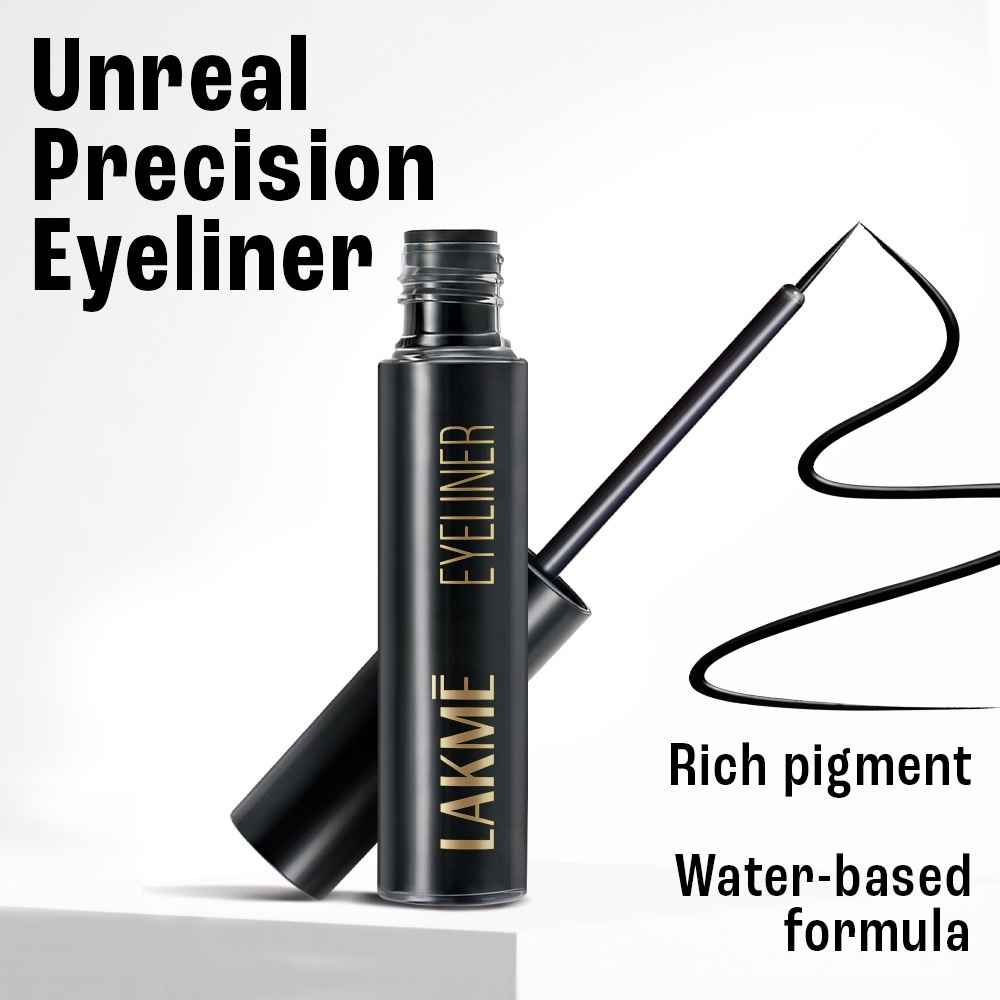 Buy Lakme Unreal Precision Liquid Eye Liner, with Aqua, Liquid Eye Liner for Eyes (4.5 ml) - Purplle