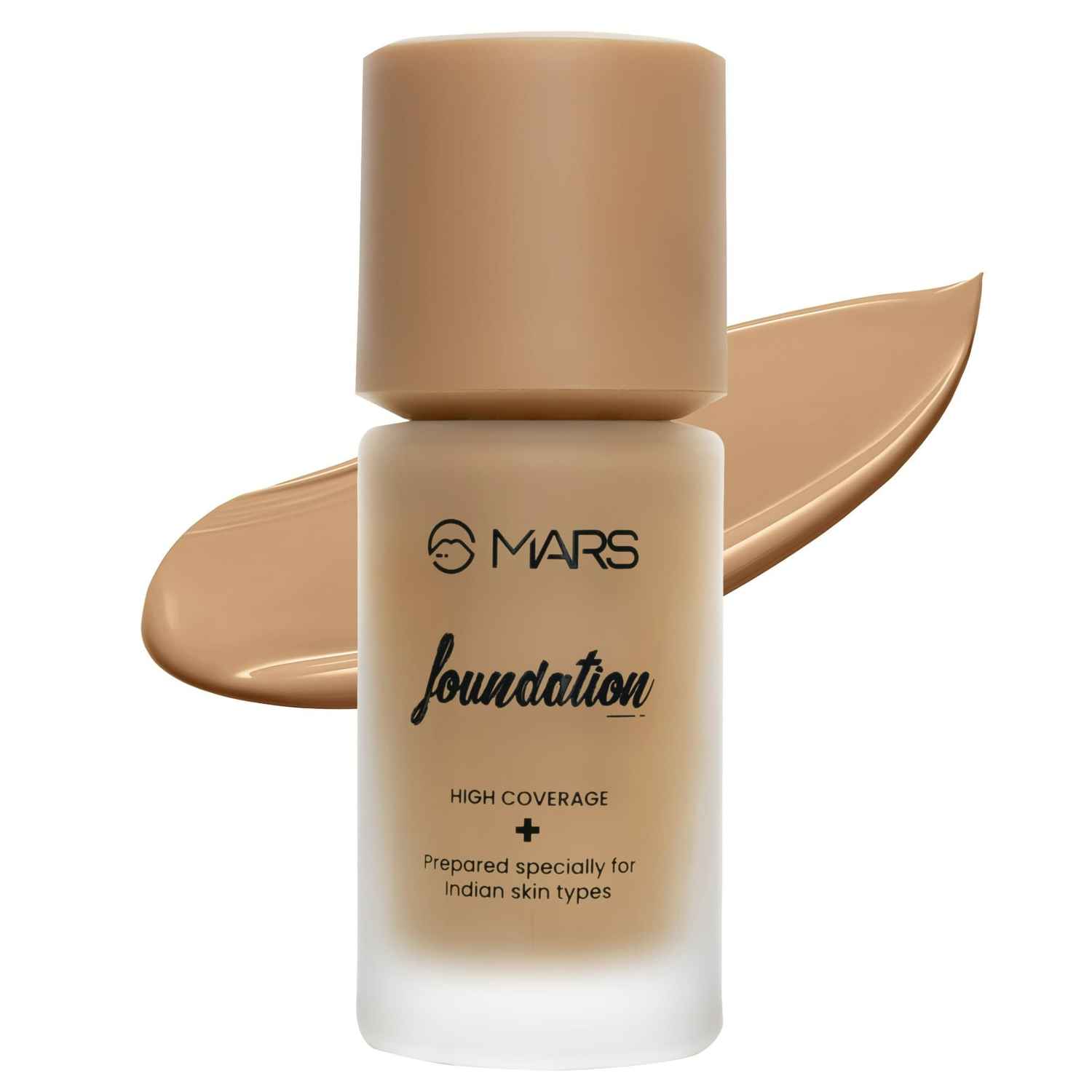 Buy MARS SPF50 PA++++ High Coverage Liquid Foundation | Blemish Free & Blendable Foundation for Makeup (40 ml) (SHADE-08) - Purplle