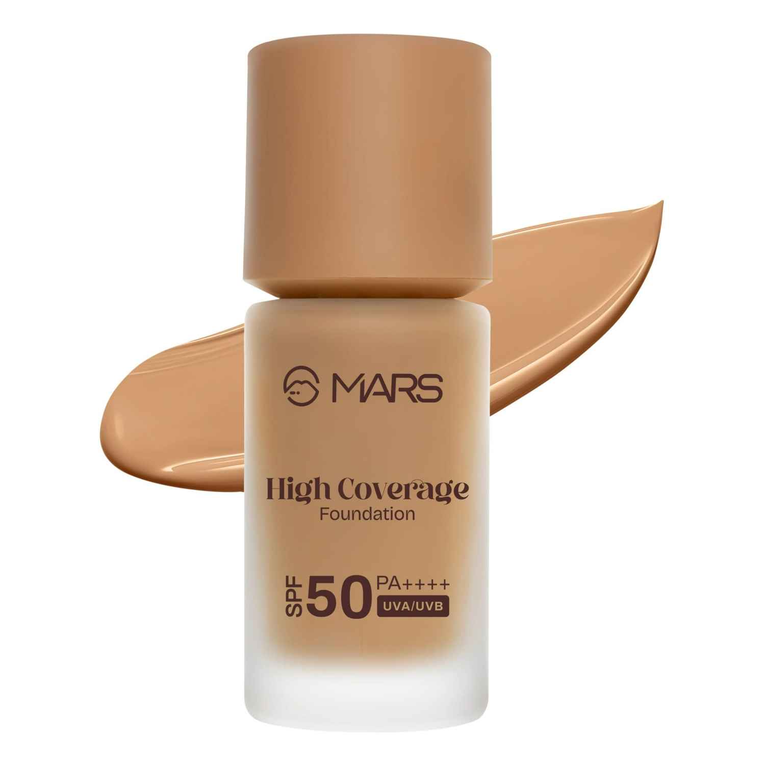 Buy MARS SPF50 PA++++ High Coverage Liquid Foundation | Blemish Free & Blendable Foundation for Makeup (40 ml) (SHADE-08) - Purplle