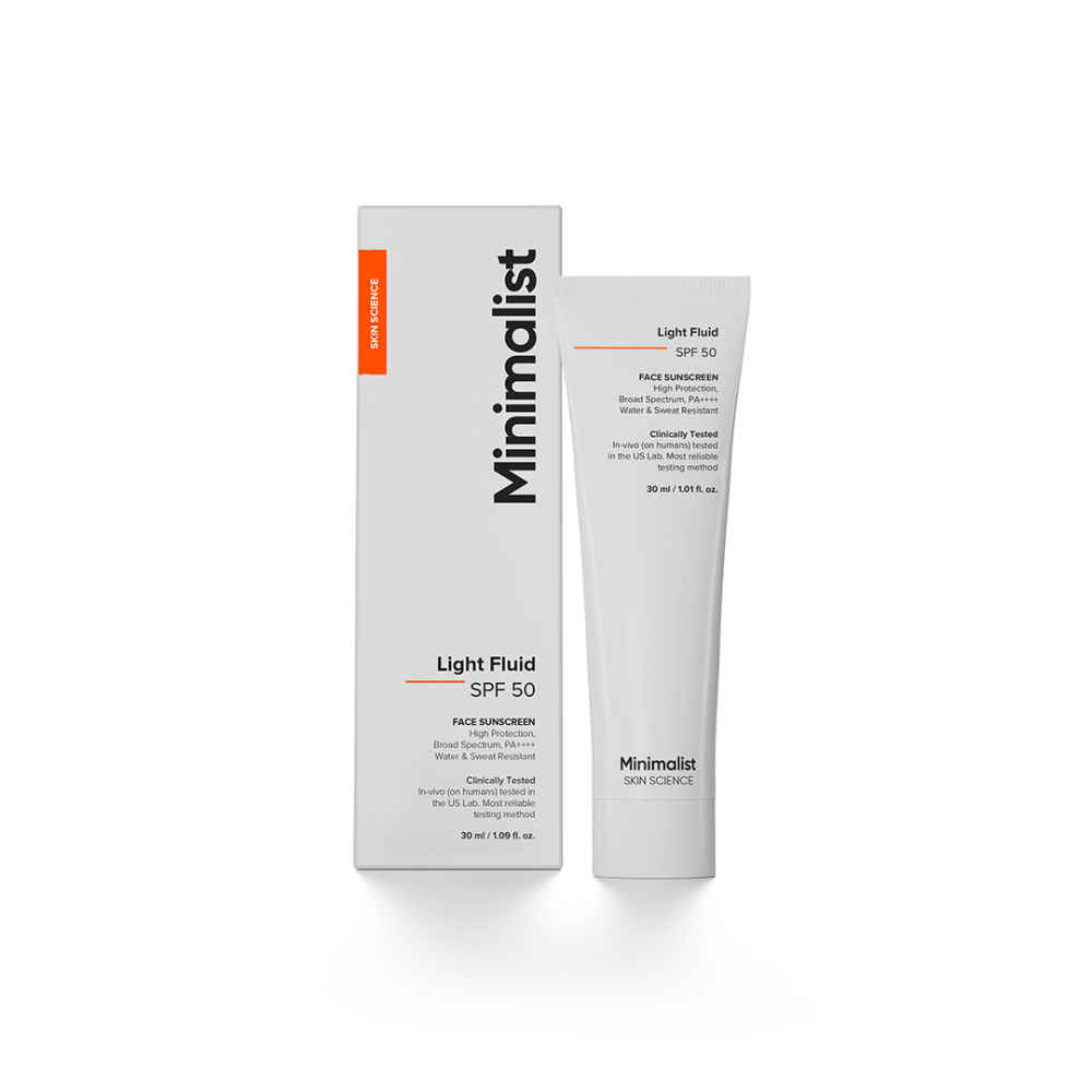 Buy Minimalist Light Fluid SPF 50 Face Sunscreen 30 ml - Purplle