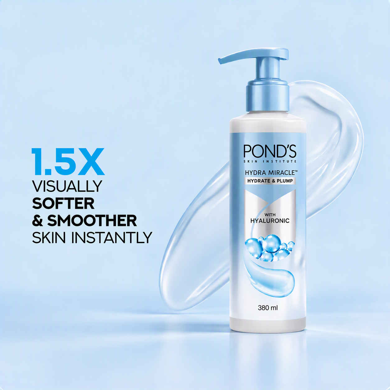 Buy Ponds Hydra Miracle Hydrating Gel Body Lotion| For Soft, Plump and Glowing Skin| Non-Sticky, Light-weight, Absorbs Quickly| For All Skin Types|180 ml - Purplle