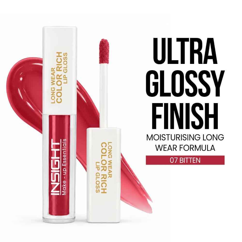 Buy Insight Cosmetics Long Wear Color Rich Lip Gloss - Bitten (4 ml) - Purplle