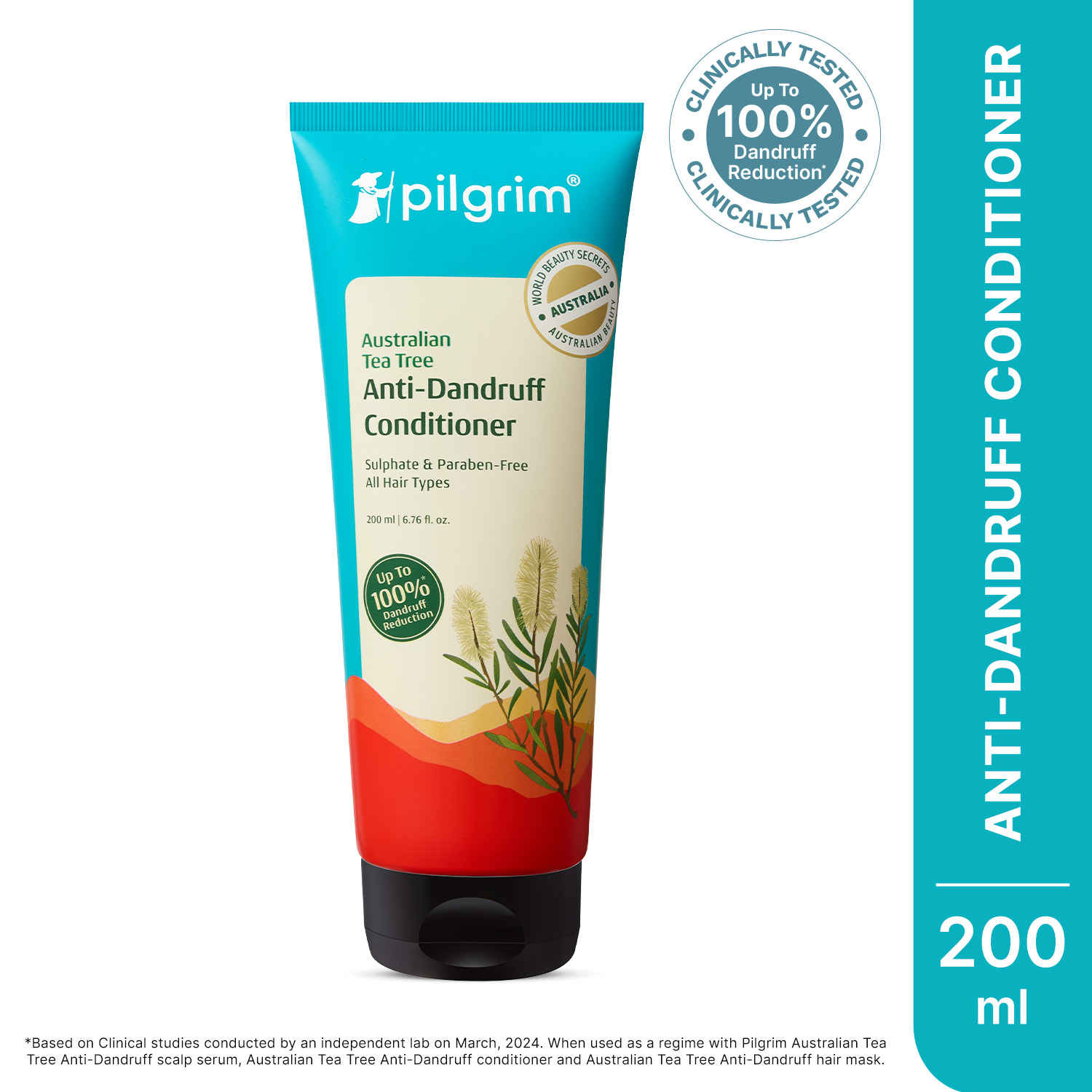 Buy Pilgrim Australian Tea Tree, Anti-Dandruff Conditioner, 200 ml, Softens & Protects Dandruff- Prone Hair - Purplle