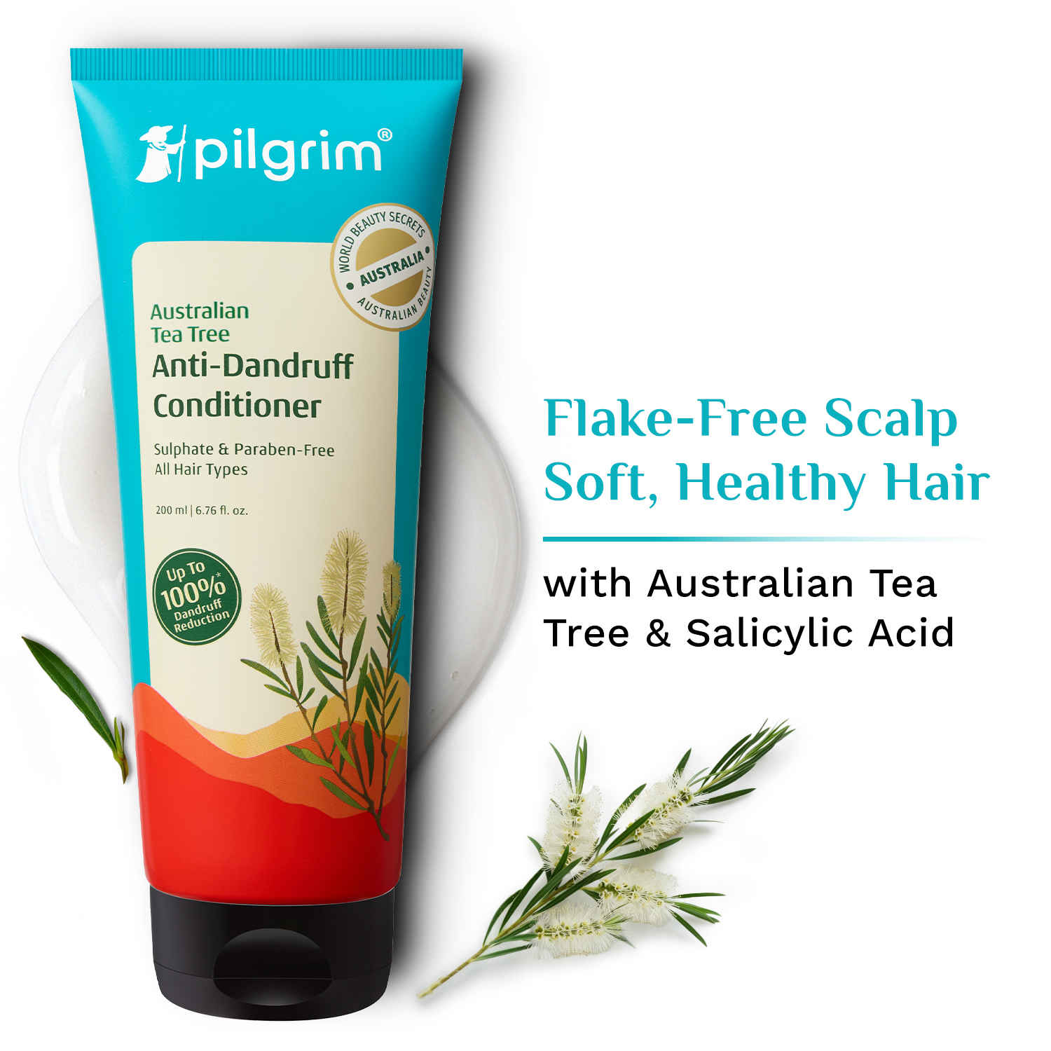 Buy Pilgrim Australian Tea Tree, Anti-Dandruff Conditioner, 200 ml, Softens & Protects Dandruff- Prone Hair - Purplle