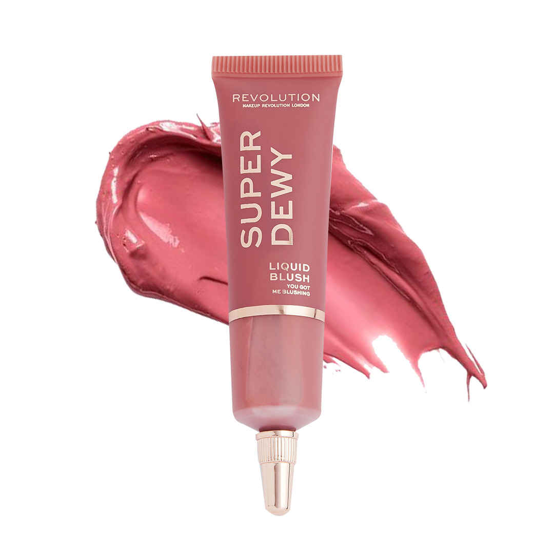 Buy Makeup Revolution Superdewy Liquid Blush You Got Me Blushing 15 ml - Purplle