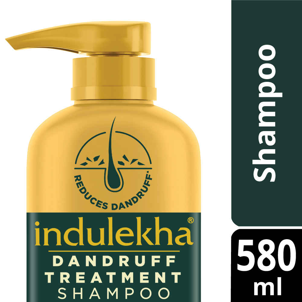 Buy Indulekha Dandruff Treatment Shampoo 580 Ml - Purplle