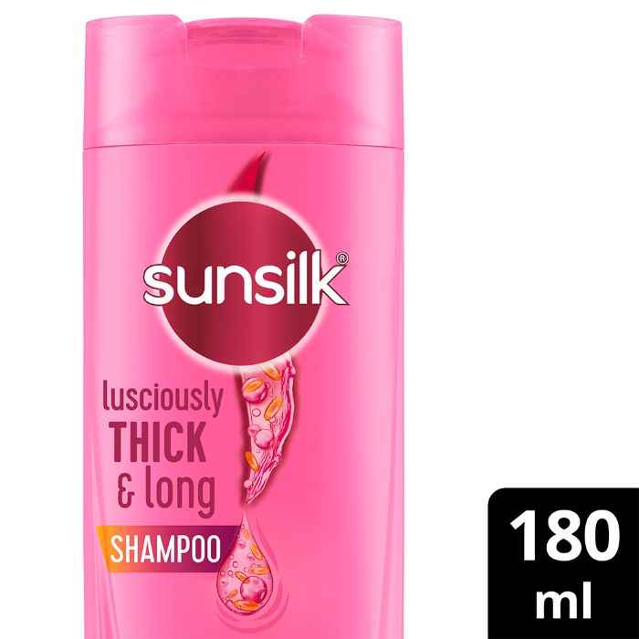 Buy Sunsilk Lusciously Thick & Long Shampoo With Keratin, Yoghurt Protein & Macadamia Oil For 2X thicker & Fuller Hair, 1 Ltr - Purplle